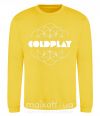 Свитшот Coldplay white logo Солнечно желтый фото