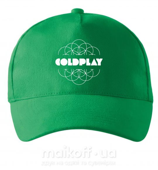Кепка Coldplay white logo Зеленый фото