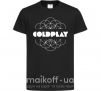 Детская футболка Coldplay white logo Черный фото
