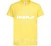 Детская футболка Coldplay white logo Лимонный фото