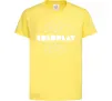 Дитяча футболка Coldplay white logo Лимонний фото
