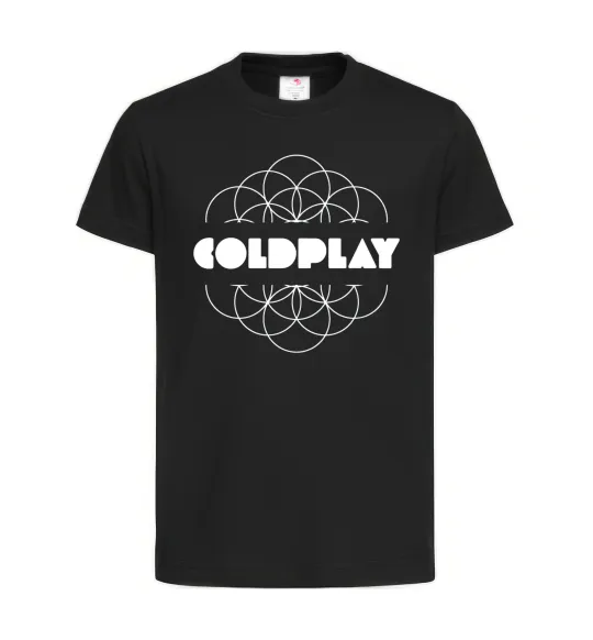 Дитяча футболка Coldplay white logo Чорний фото