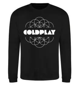 Свитшот Coldplay white logo Черный фото
