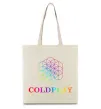 Еко-сумка Coldplay logo Бежевий Еко-сумка Coldplay logo Бежевий фото