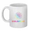 Чашка керамическая Coldplay logo Белый фото
