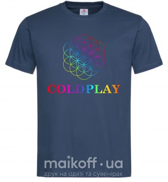 Чоловіча футболка Coldplay logo Темно-синій фото