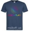 Чоловіча футболка Coldplay logo Темно-синій фото