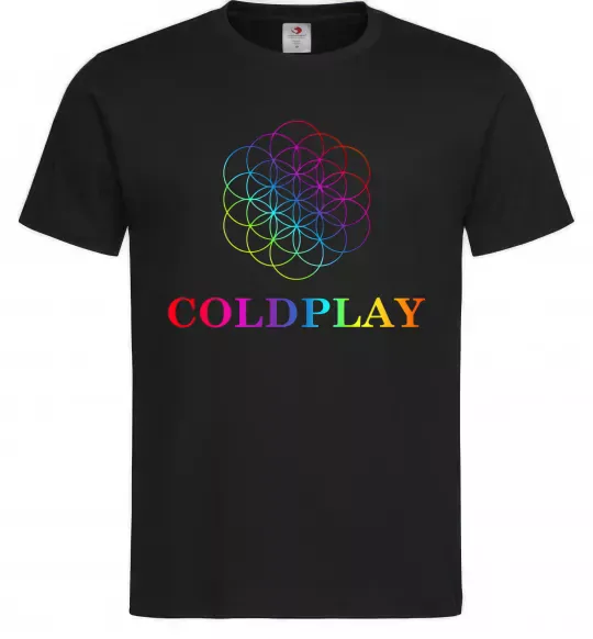 Мужская футболка Coldplay logo Черный фото