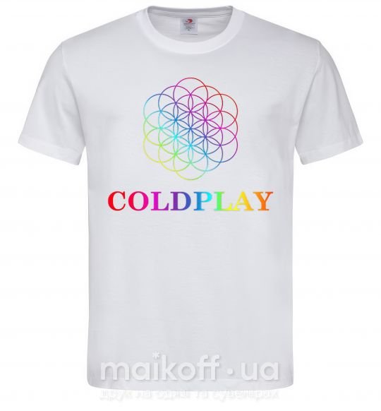 Мужская футболка Coldplay logo Белый фото
