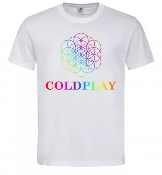 Мужская футболка Coldplay logo Белый фото