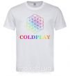 Мужская футболка Coldplay logo Белый фото