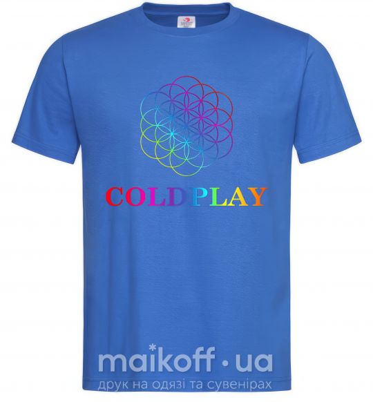 Чоловіча футболка Coldplay logo Яскраво-синій фото