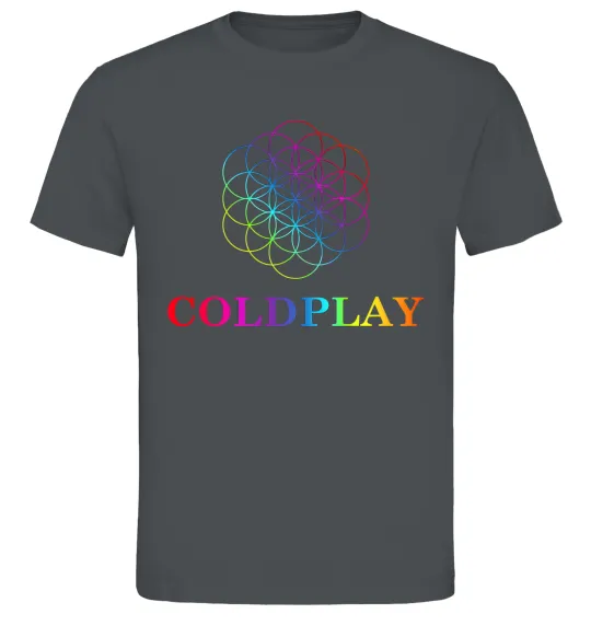 Мужская футболка Coldplay logo Графит фото