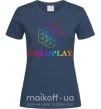 Жіноча футболка Coldplay logo Темно-синій фото