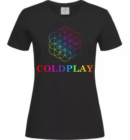 Жіноча футболка Coldplay logo Чорний фото