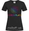 Женская футболка Coldplay logo Черный фото