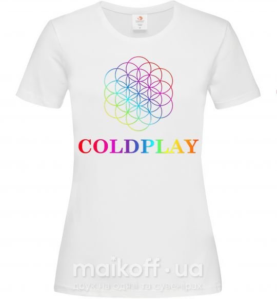Женская футболка Coldplay logo Белый фото