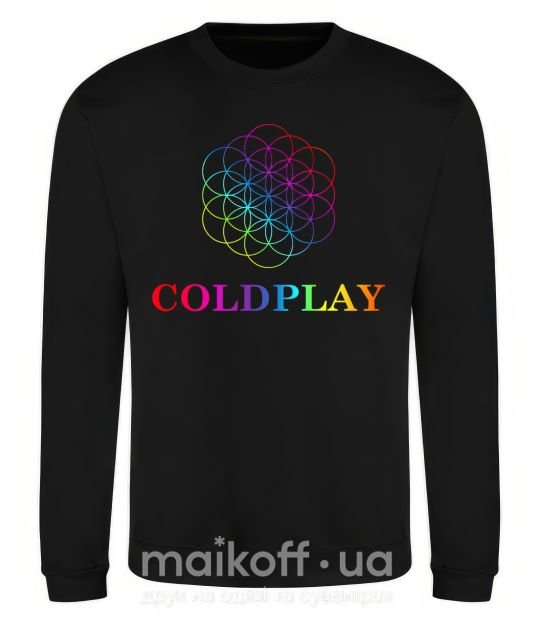 Свитшот Coldplay logo Черный фото