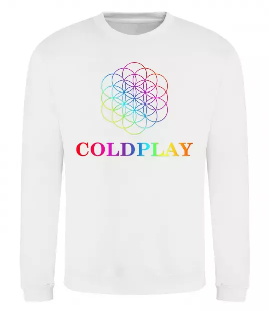 Свитшот Coldplay logo Белый фото