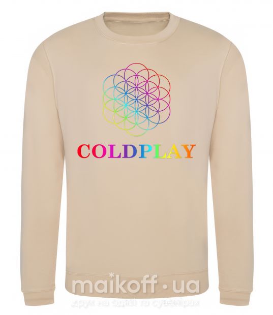 Свитшот Coldplay logo Песочный фото