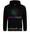 Мужская толстовка (худи) Coldplay logo Черный фото