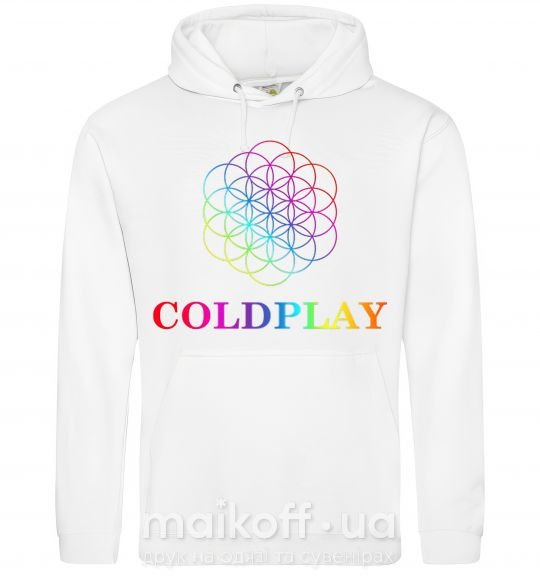 Жіноча толстовка (худі) Coldplay logo Білий фото