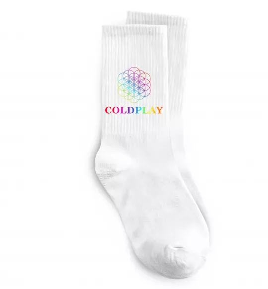 Носки Coldplay logo Белый фото