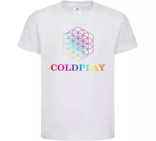 Дитяча футболка Coldplay logo Білий фото