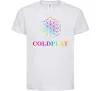 Дитяча футболка Coldplay logo Білий фото