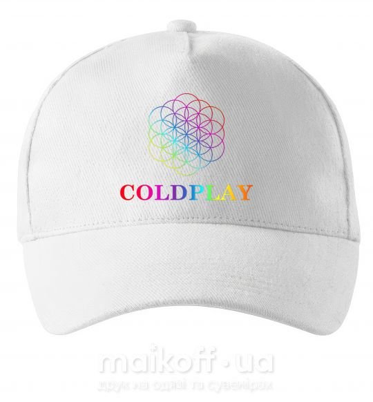 Кепка Coldplay logo Белый фото