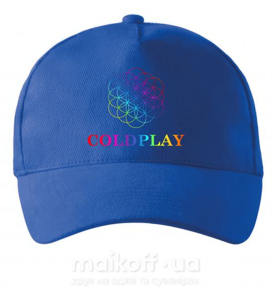 Кепка Coldplay logo Ярко-синий фото