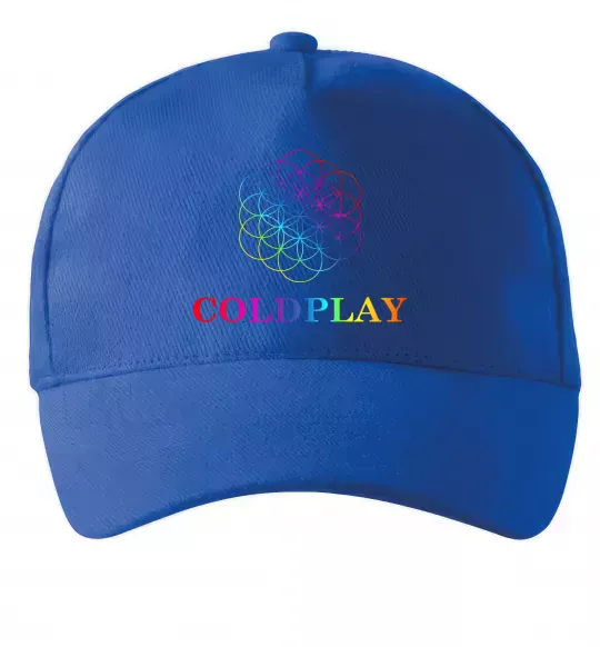 Кепка Coldplay logo Ярко-синий фото