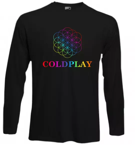 Лонгслив Coldplay logo Черный фото