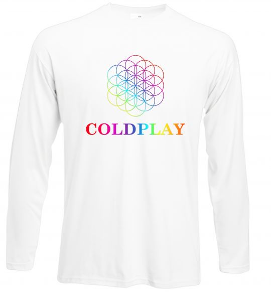 Лонгслів Coldplay logo Білий фото