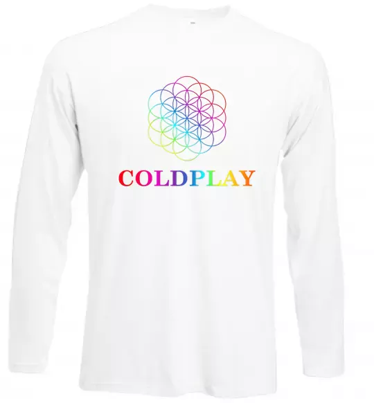 Лонгслив Coldplay logo Белый фото