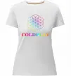 Женская премиум футболка Coldplay logo Белый фото