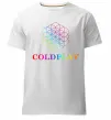 Мужская премиум футболка Coldplay logo Белый фото