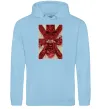 Чоловіча толстовка (худі) Iron maiden print Блакитний фото
