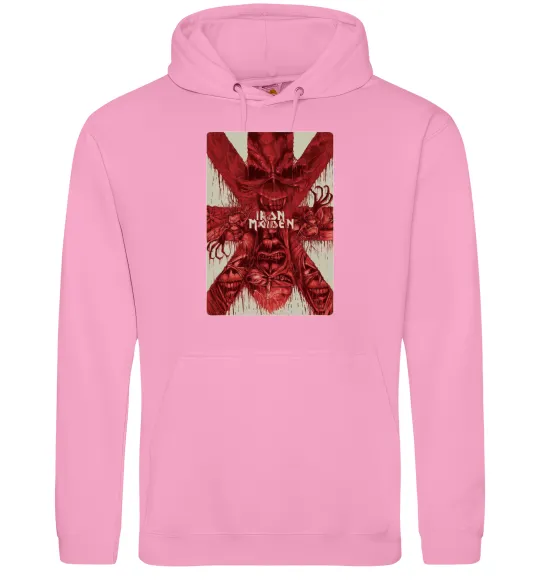 Жіноча толстовка (худі) Iron maiden print Рожевий фото