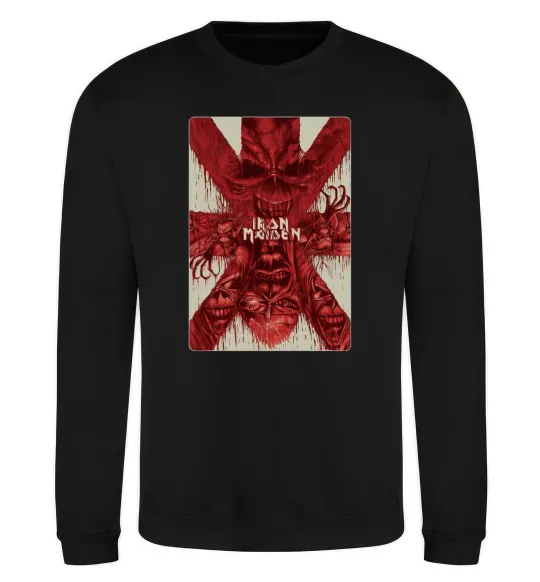Свитшот Iron maiden print Черный фото