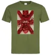 Мужская футболка Iron maiden print Оливковый Мужская футболка Iron maiden print Оливковый фото