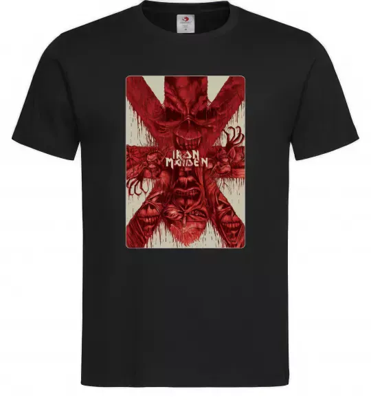 Мужская футболка Iron maiden print Черный фото