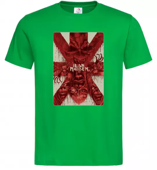 Мужская футболка Iron maiden print Зеленый фото