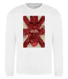 Свитшот Iron maiden print Белый фото