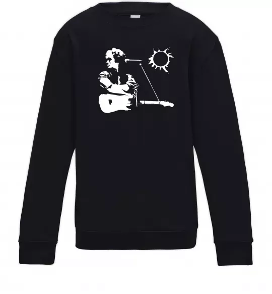 Дитячий світшот Цой Кіно Чорний фото