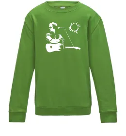 Дитячий світшот Цой Кіно Лаймовий фото