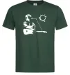 Чоловіча футболка Цой Кіно Темно-зелений фото