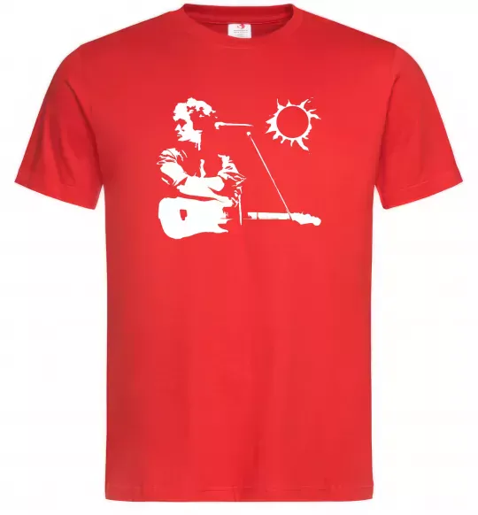 Чоловіча футболка Цой Кіно Червоний фото