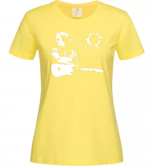 Жіноча футболка Цой Кіно Лимонний фото