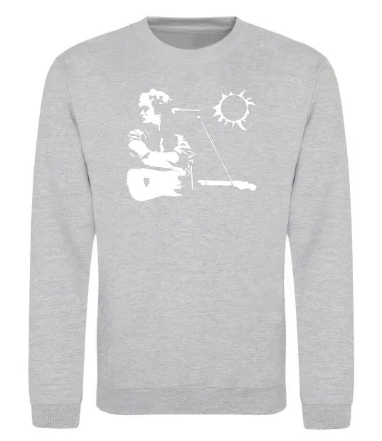 Світшот Цой Кіно Сірий меланж фото